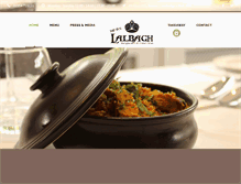 Tablet Screenshot of lalbaghrestaurant.com